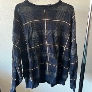 Blue/White Plaid Sweater